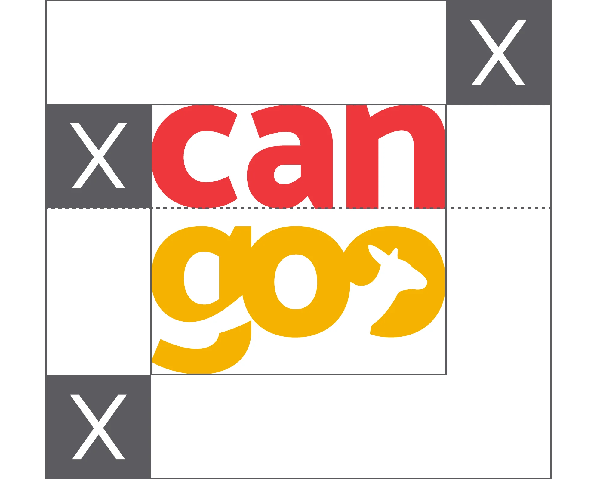 Área de proteção do logotipo da Cangoo