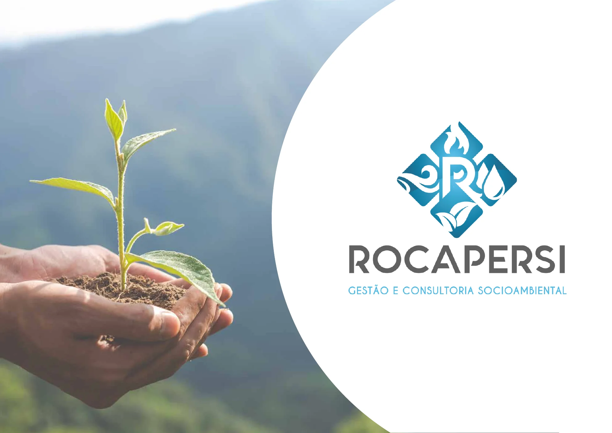 Capa da apresentação da Rocapersi Gestão e Consultoria Socioambiental