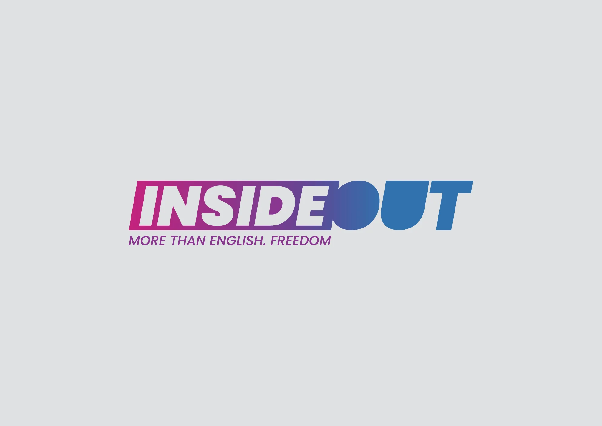 Logotipo da Inside Out: more than English, freedom