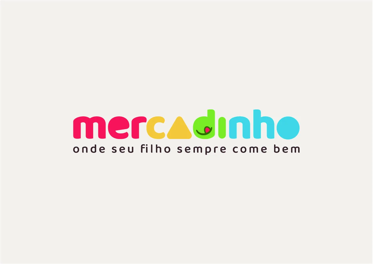 Logotipo do Mercadinho: onde seu filho sempre come bem