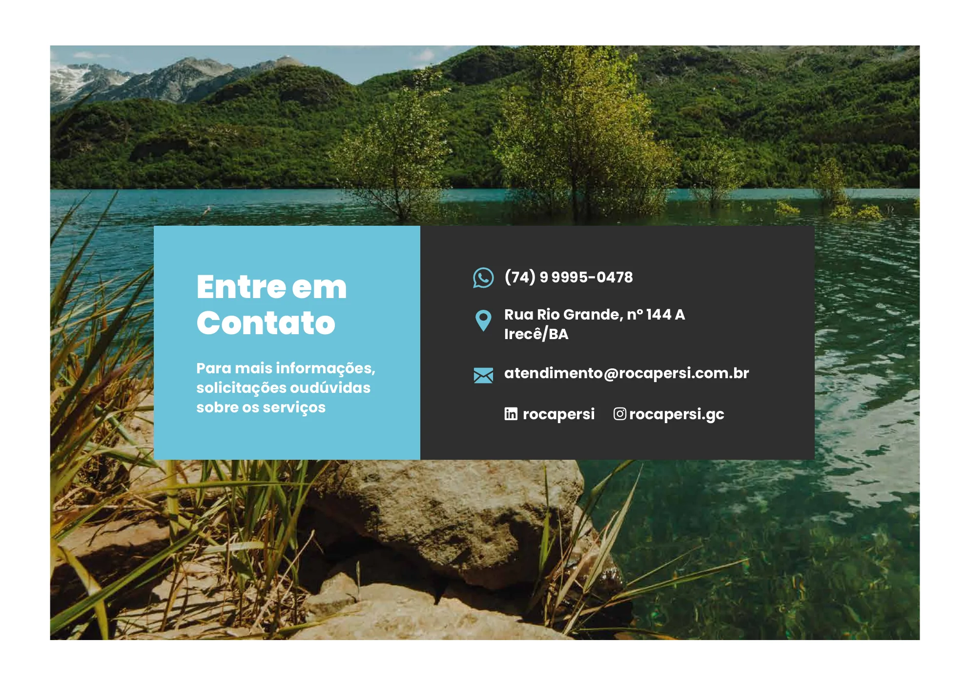 Slide de contato da Rocapersi