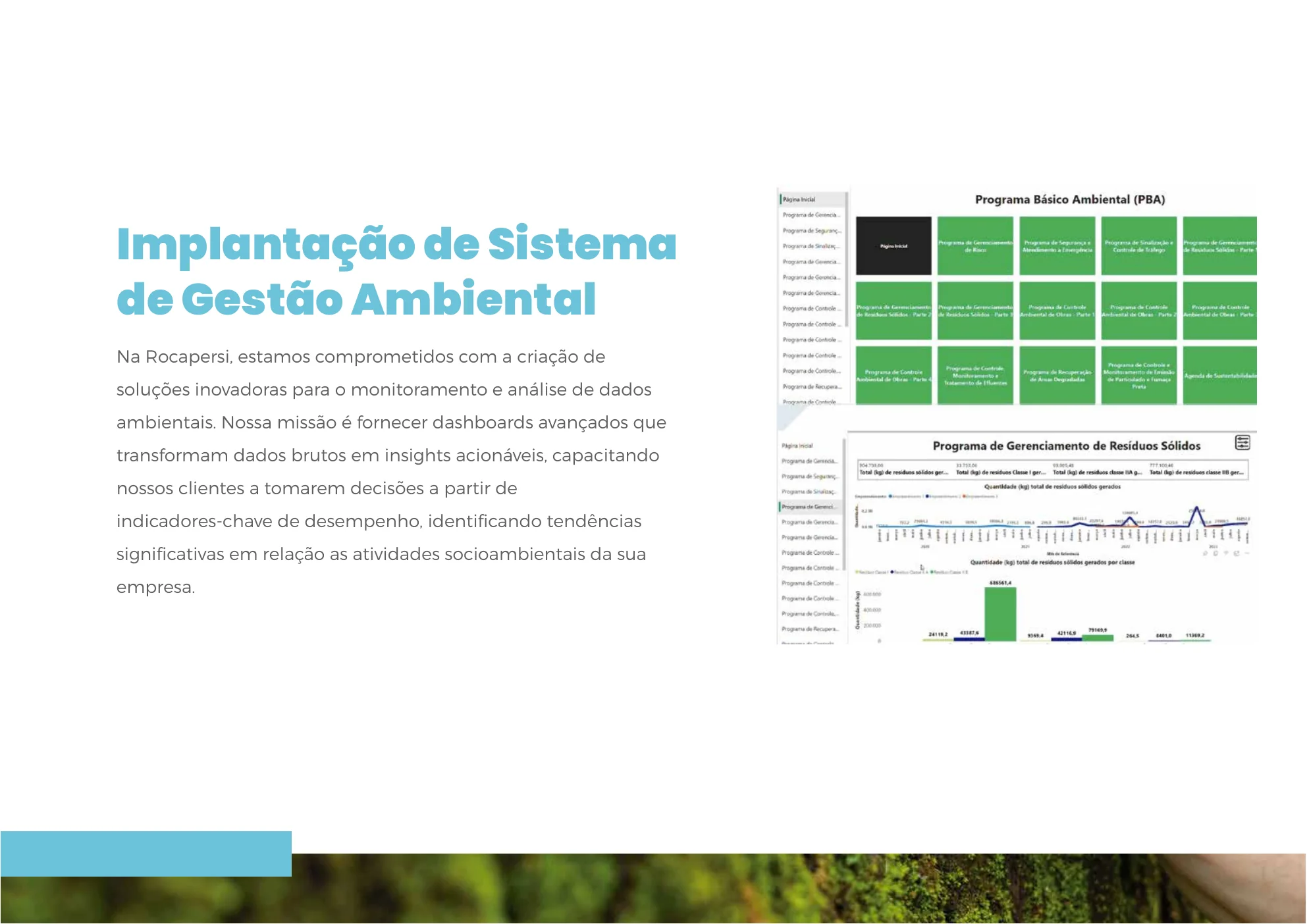 Slide sobre implantação de sistema de gestão ambiental