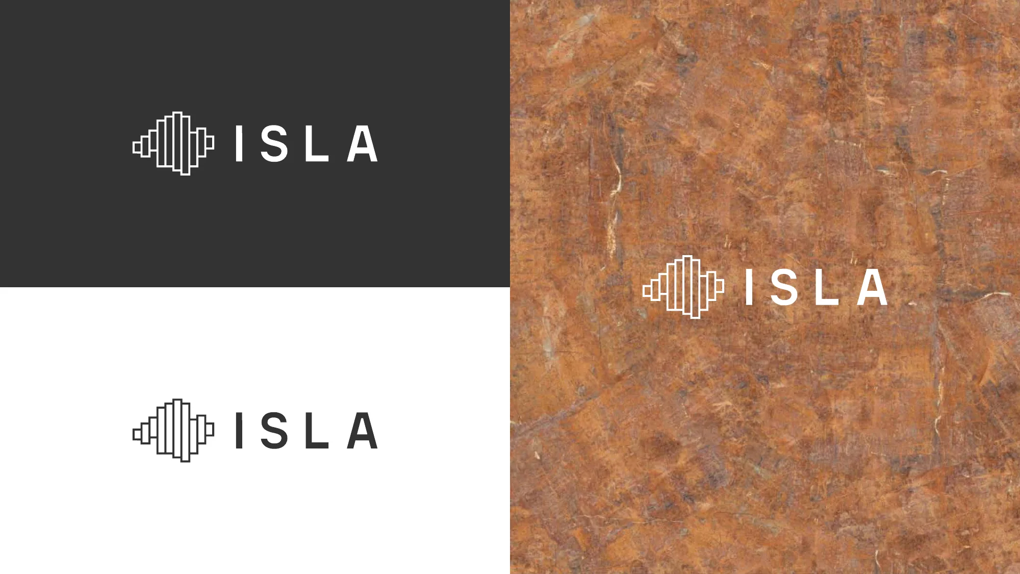 Versões do logotipo da Isla